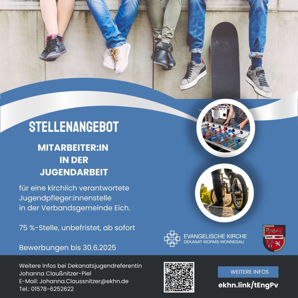 Du willst mit Jugendlichen arbeiten und die kirchliche Jugendarbeit aktiv mitgestalten?